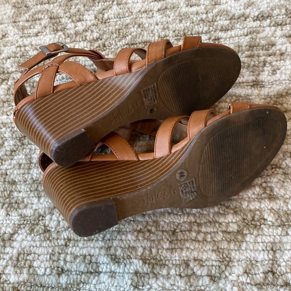 Style & Co wedge brown heels 🤎 - Picture 6 of 6